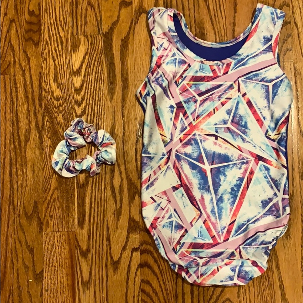 Plum Practicewear Leotard, Child Large, EUC